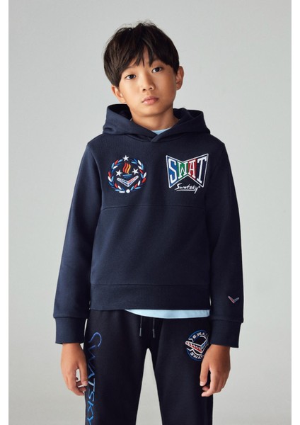 Erkek Çocuk Lacivert Sweatshirt 23PFWSW1562
