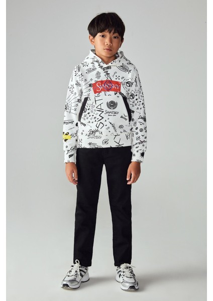 Erkek Çocuk Desenli Sweatshirt 23PFWSW1561