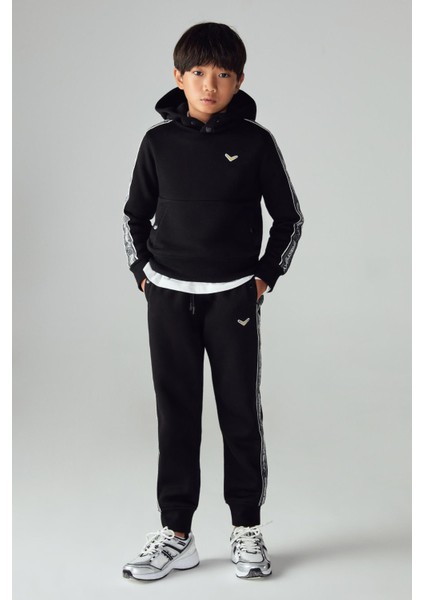 Erkek Çocuk Siyah Sweatshirt 23FW0SW1578