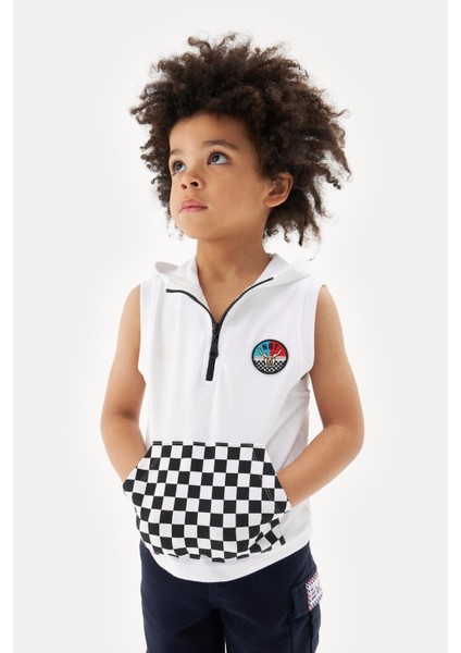 Erkek Çocuk Beyaz Tshirt 23SS1NB3564 fiyatları
