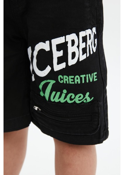 Erkek Çocuk Siyah Şort 23SSIBM3107 modelleri