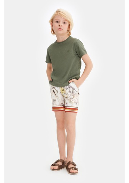 Erkek Çocuk Haki Tshirt 23SS0NB3515