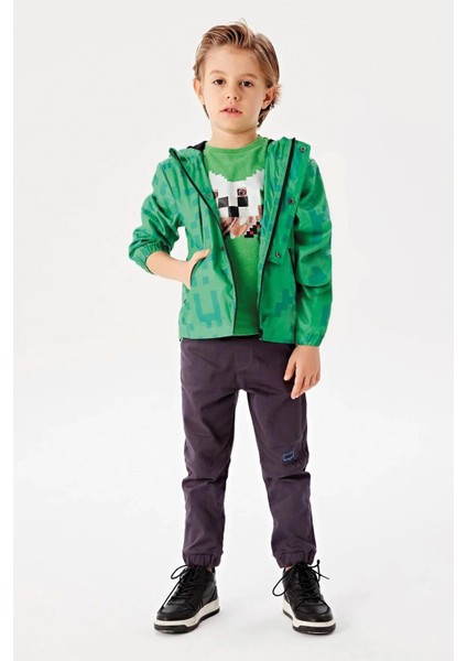 Bg Store Erkek Çocuk Yeşil Yağmurluk