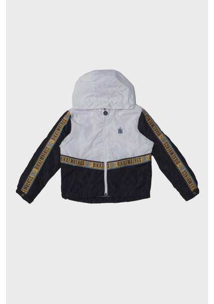 Bg Store Erkek Çocuk Beyaz Yağmurluk 23SS0BK1532