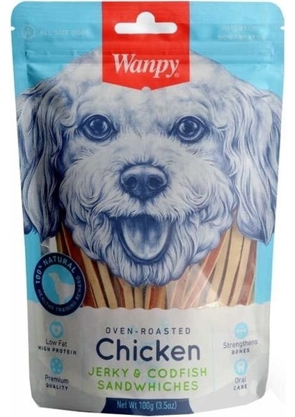 Tavuk ve Balıklı Sandwich Köpek Ödül Maması 100 gr