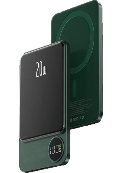 Qpen PD24 10.000 Mah 20W Pd Hızlı Kablosuz Şarj Mini Powerbank