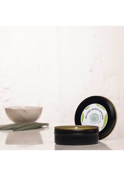 Beş Çiçek Aromalı Metal Soya Mum