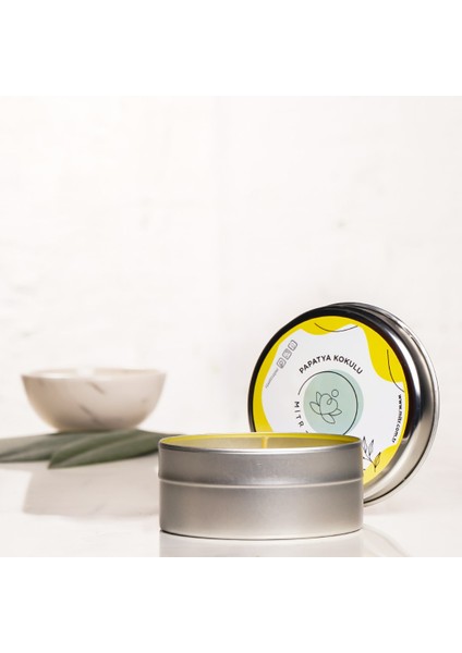 Papatya Aromalı Metal Mum