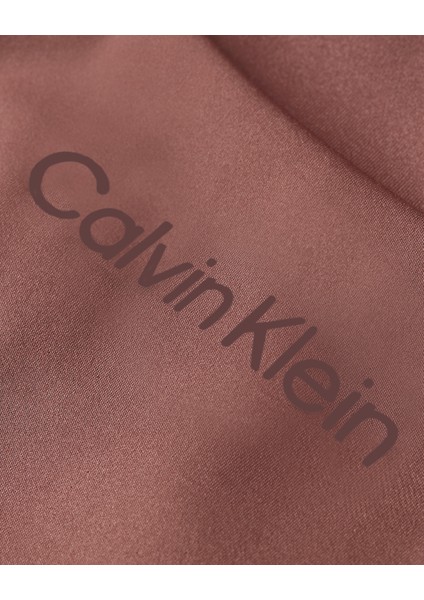 Calvin Klein Kadın Marka Logolu Destekleyici Iç Bantlı Astarlıı Dolgusuz Çift Örgülü Günlük ve Spor Kullanımına Uygun Pembe Spor Sütyeni 00GWS4K171-LKO