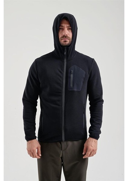 Erkek Siyah Tam Fermuarlı Sweat 2312250 indirimleri