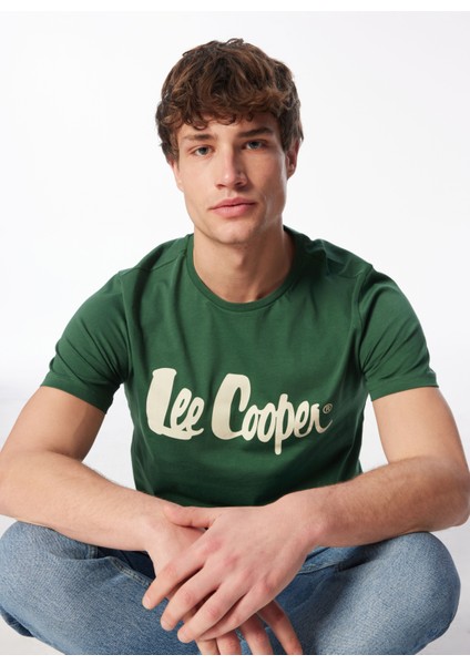 Yuvarlak Yaka Yeşil Erkek T-Shirt 242 Lcm 242017 Londonlogo Yeşil