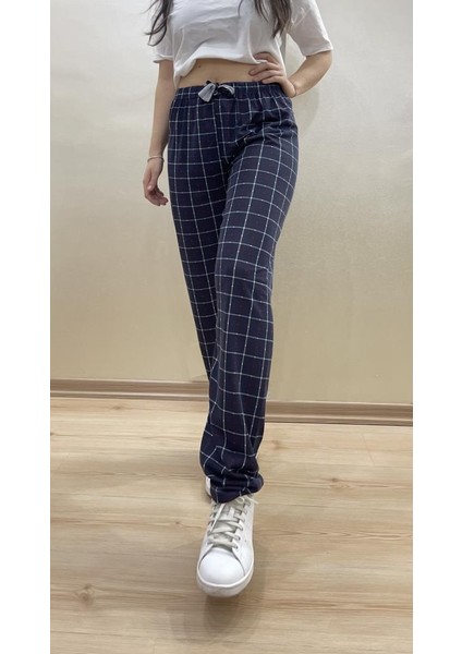 Kadın Lastikli Bel %100 Pamuklu Kurdeleli Desenli Pijama Altı fiyatları