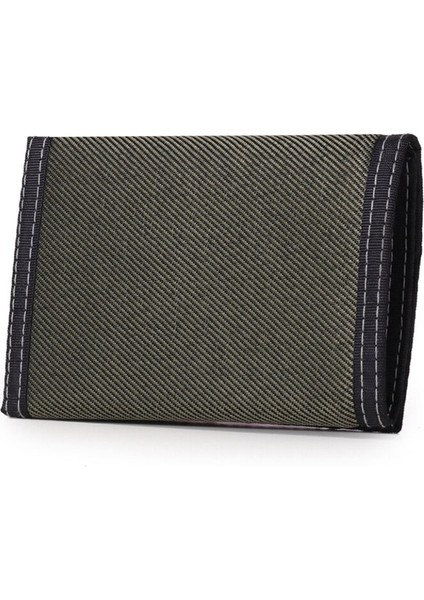 Erkek Üç Katlı Kısa Cüzdan Kimlik Pencereli Basit Cırt Cırtlı Kart Tutucu Çanta Çocuk Tuval Küçük Cep Bozuk Para Cüzdanı (Yurt Dışından) fiyatları