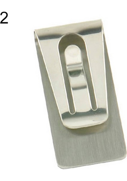 Microgood Paslanmaz Çelik Ince Cep Nakit Çanta Para Klipsi Cüzdan Kimlik Kredi Kartı Tutucu (Yurt Dışından)