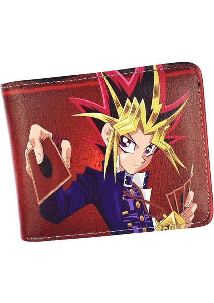Karikatür Yu Gi Oh Kısa Cüzdan Yüksek Kaliteli Pu Erkek Çanta Çocuğun Bozuk Para Çantaları (Yurt Dışından)