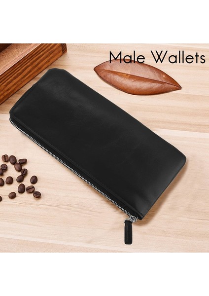 Baellerry Cüzdan Cep Telefonu Cebi ile Uzun Bozuk Para Çantaları Erkekler Kadınlar Için Debriyaj Iş Erkek Cüzdan Vintage Büyük Ince Cüzdan Kımlık Sahipleri (Yurt Dışından) fırsatları