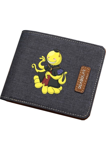 Anime Suikast Sınıfı Cüzdan Kadın Erkek Tuval Cüzdan Gençler Kısa Cüzdan Para Çantası Erkek Kız Para Karikatür Çanta (Yurt Dışından) modelleri