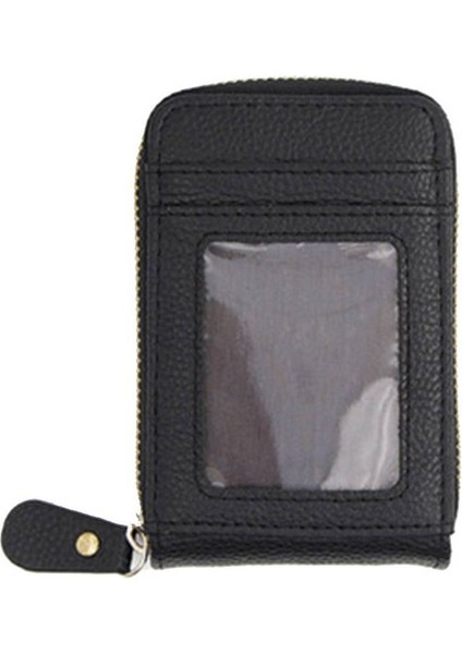 Rfid Organ Kartı Paketi Fermuar Çanta Anti-Manyetik Kart Kutusu Erkek Kart Paketi - Siyah (Yurt Dışından)