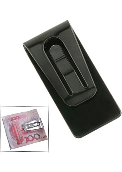 Paslanmaz Çelik Ince Cep Nakit Çanta Para Klipsi Cüzdan Kimlik Kredi Kartı Tutucu (Yurt Dışından) fırsatları