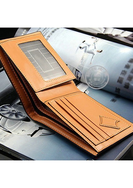 Microgood Erkek Moda Suni Deri Cep Cüzdan Debriyaj Kımlık Kredi Kartı Tutucu Bifold Çanta (Yurt Dışından) fiyatları