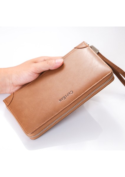 Erkek Uzun Cüzdan 2022 Yeni Kore Versiyonu Çok Fonksiyonlu Fermuarlı Debriyaj Moda Rahat Gençlik Cüzdan (Yurt Dışından) fırsatları