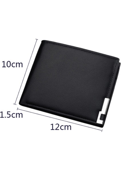 Erkek Deri Bifold Kimlik Kartı Tutucu Çanta Cüzdan Billfold Çanta Ince Debriyaj (Yurt Dışından) modelleri