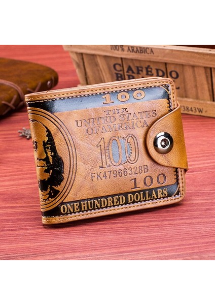 Vintage Erkek Deri Marka Lüks Cüzdan Kısa Ince Erkek Çantalar Para Klip Kredi Kartı Dolar Portomonee Carteria Dropship (Yurt Dışından)