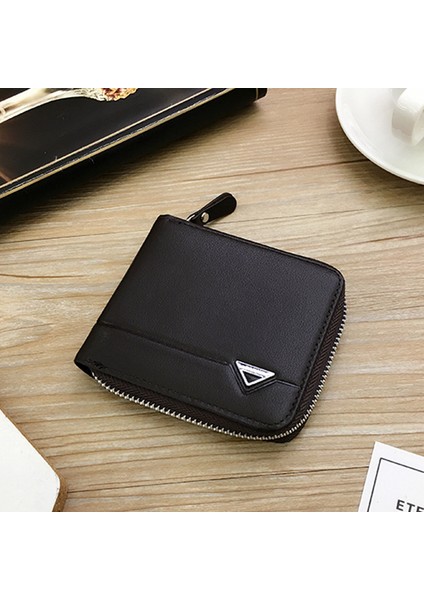 Erkek Cüzdan Kısa Zincirli Erkek Cüzdanı Yatay Cüzdan Günlük Fermuarlı Bozuk Para Cüzdanı (Yurt Dışından) fırsatları