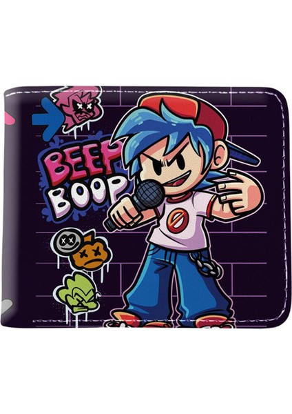 Sıcak Satış Oyunu Karikatür Cüzdan Anime Cuma Gecesi Funkin Fnf Kısa Çanta Kart Tutucu Para Cebi (Yurt Dışından)