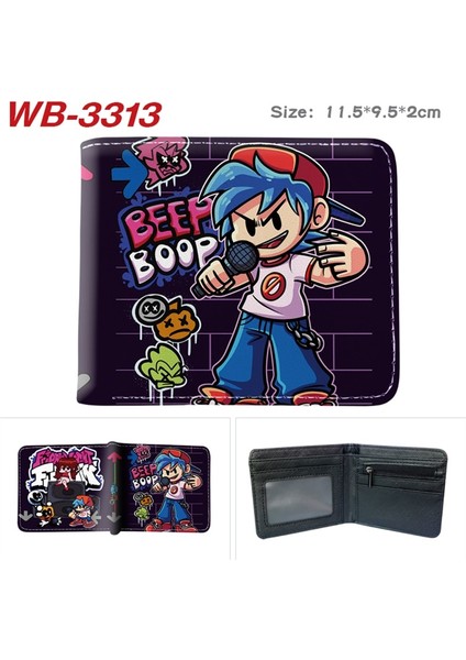 Sıcak Satış Oyunu Karikatür Cüzdan Anime Cuma Gecesi Funkin Fnf Kısa Çanta Kart Tutucu Para Cebi (Yurt Dışından) fırsatları