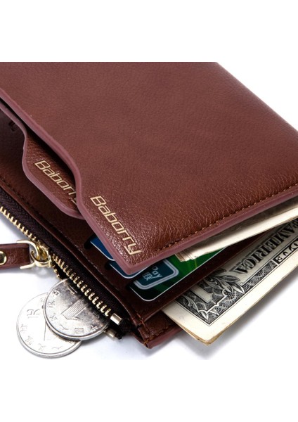 Baborry Cüzdan Erkekler Bifold Kredi Kartlıklı Cüzdan Rfıd Engelleme Kısa Çanta Erkekler Için Portemonnee Erkek (Yurt Dışından) fırsatları