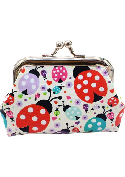 Renkli Çocuk Suni Deri Uğur Böceği Mini Cüzdan Para Cüzdanı Nakit Kart Sahibi (Yurt Dışından) fırsatları