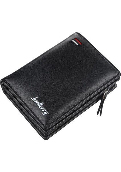 Erkekler Fermuar Kısa Stil Cüzdan Kart Yuvaları Moda ve Snap On Çanta (Yurt Dışından)