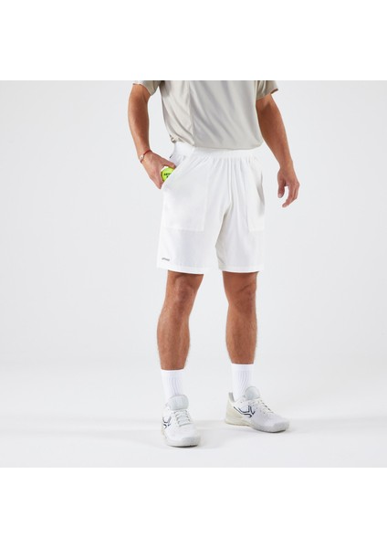 Artengo Erkek Tenis Şortu - Beyaz - Artengo Dry