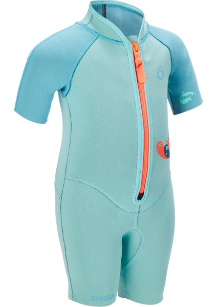 Subea Çocuk Neopren Shorty - 2 mm - Turkuaz