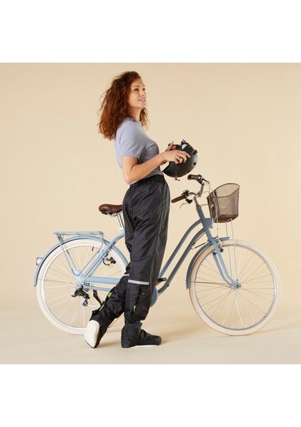 Btwin 100 Siyah Şehir Bisikleti Üst Pantolonu