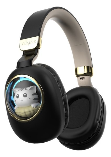 Çocuk Bluetooth Kulaklık Kafa Monte Aydınlık Sevimli Evcil Hayvan Bebek (Yurt Dışından)