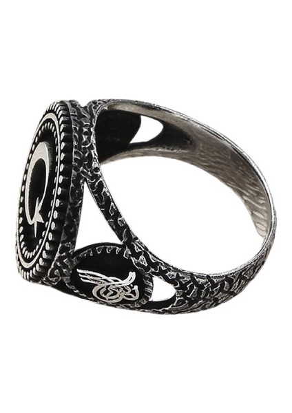 Erkek Yüzük Gümüş 925 Ay Yıldız modelleri