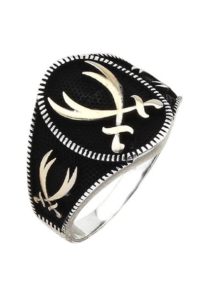 Erkek Yüzük Gümüş 925 Zulfakar