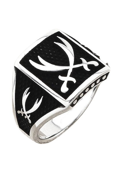 Erkek Yüzük Gümüş 925 Zulfakar