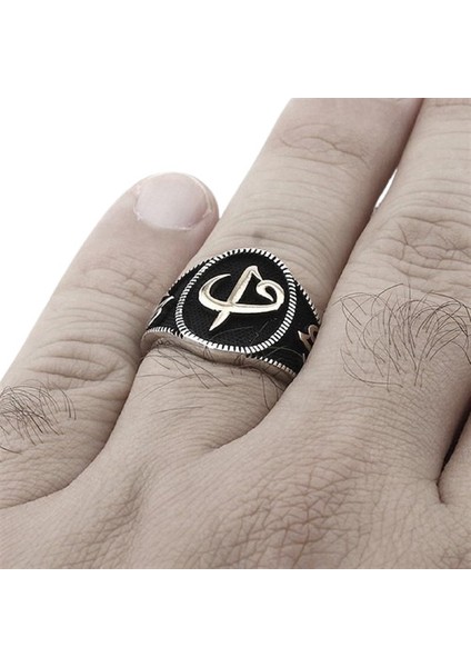 Erkek Yüzük Gümüş 925 Vav