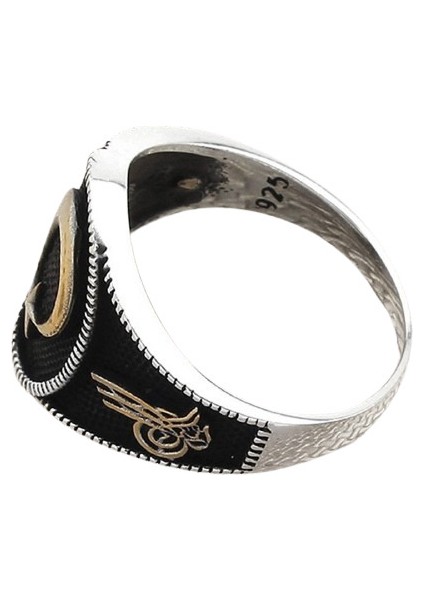 Erkek Yüzük Gümüş 925 Ay Yıldız modelleri