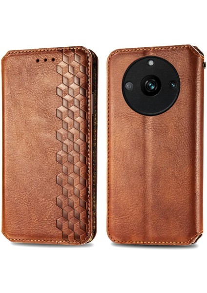 Oppo Realme 11 Pro Fonksiyonu Deri Telefon Kılıfı (Yurt Dışından)