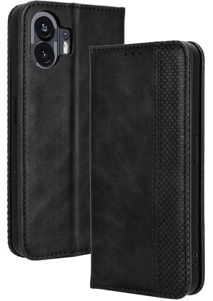 Nothing Telefon 2 Pu Deri Manyetik Kapatma Telefon Kılıfı (Yurt Dışından)