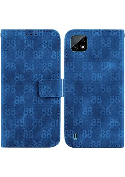 Realme C20/C11 2021 Pu Deri 8 Telefon Kılıfı (Yurt Dışından)