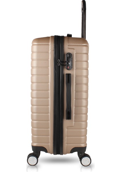 Croc Abs 3'lü Valiz Seti Gold