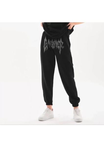 Taş Detaylı Eşofman Altı - Siyah fiyatları