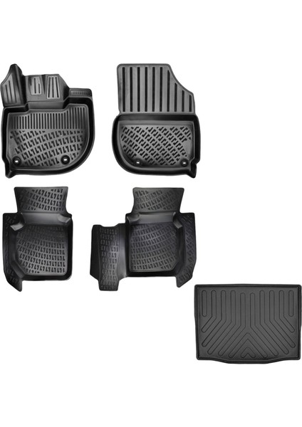 Honda Hrv 3D Havuzlu Paspas + 3D Bagaj Havuzu Paspası 2022 Sonrası Kasaya Uyumlu Set