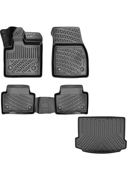 Land Range Rover Evoque 3D Havuzlu Paspas + 3D Bagaj Havuzu 2020 Sonrası Kasaya Uyumlu Set