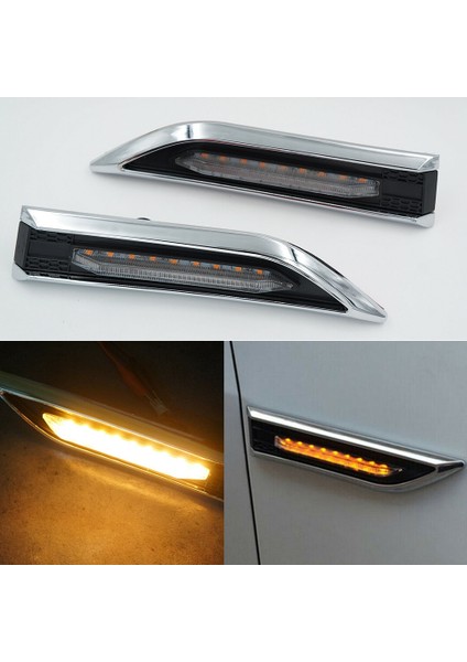 2 adet araba LED yan işaretleyiciler Chevrolet Cruze için Sinyal Işıkları 2009-2015 (Sarı Işık Yayın) (Yurt Dışından) indirimleri